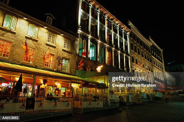 place jacques-cartier at night - jacques stock pictures, royalty-free photos & images