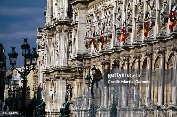 hotel de ville - ville stockfoto's en -beelden