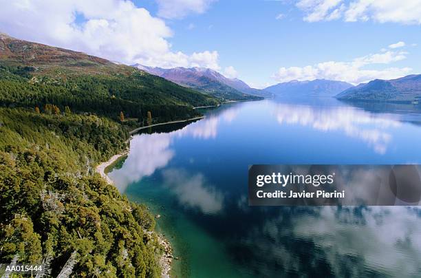 lake traful in patagonia, argentina - lake argentina stock pictures, royalty-free photos & images