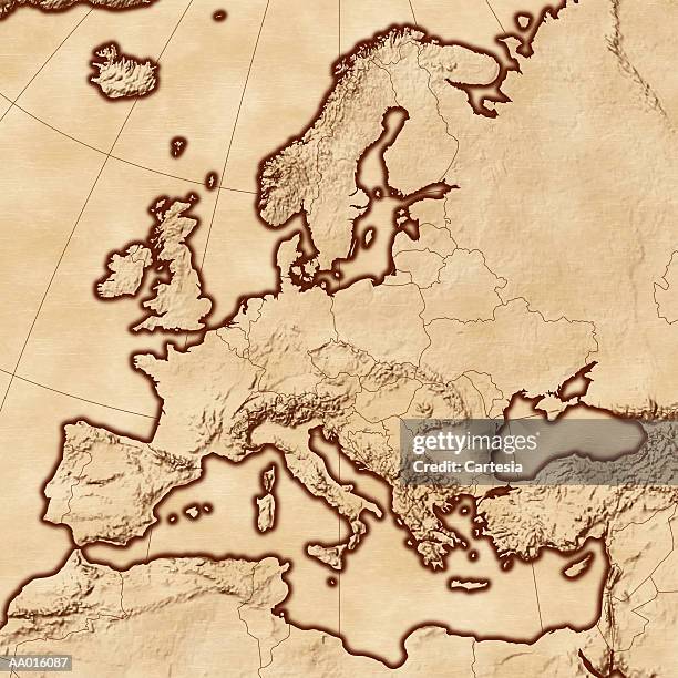 ilustraciones, imágenes clip art, dibujos animados e iconos de stock de map of europe - países del golfo