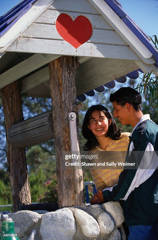 Couple at a Wishing Well