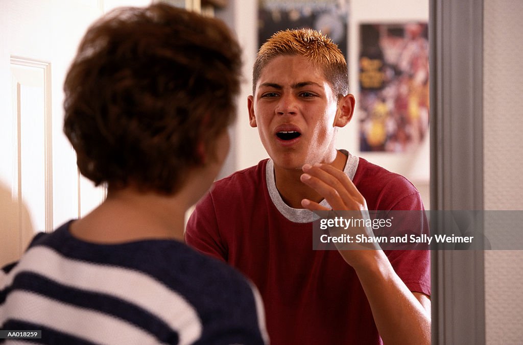 Complaining Mother Talking to Teenaged Son