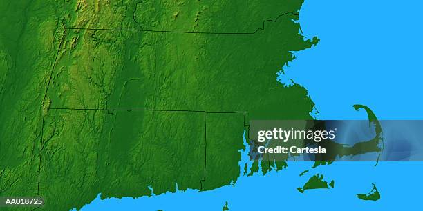 map of massachusetts - massachusetts bay stock illustrations