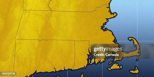 bildbanksillustrationer, clip art samt tecknat material och ikoner med map of massachusetts - massachusettsbukten