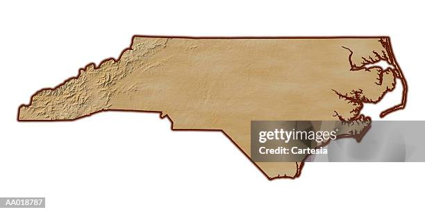 relief map of north carolina - north carolina 幅插畫檔、美工圖案、卡通及圖標