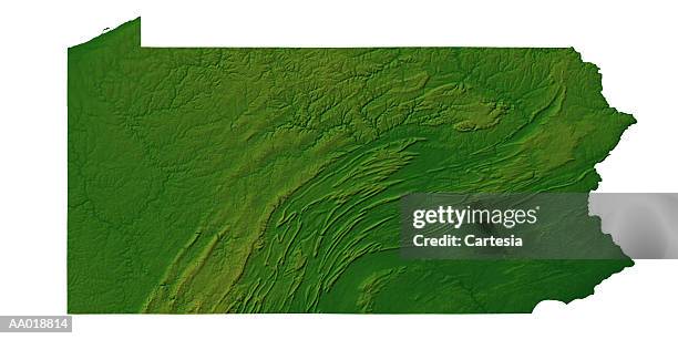 map of pennsylvania - pennsylvania state map stock illustrations