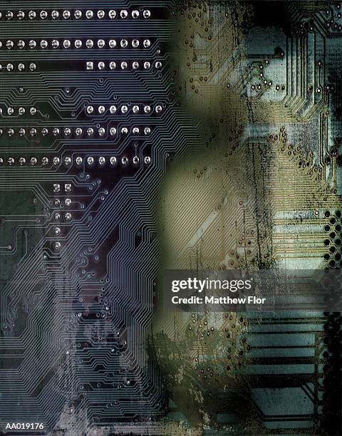 detail of a circuit board - flor stock illustrations