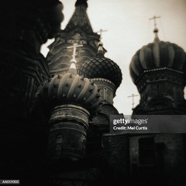 st. basil's cathedral - onion dome stock pictures, royalty-free photos & images