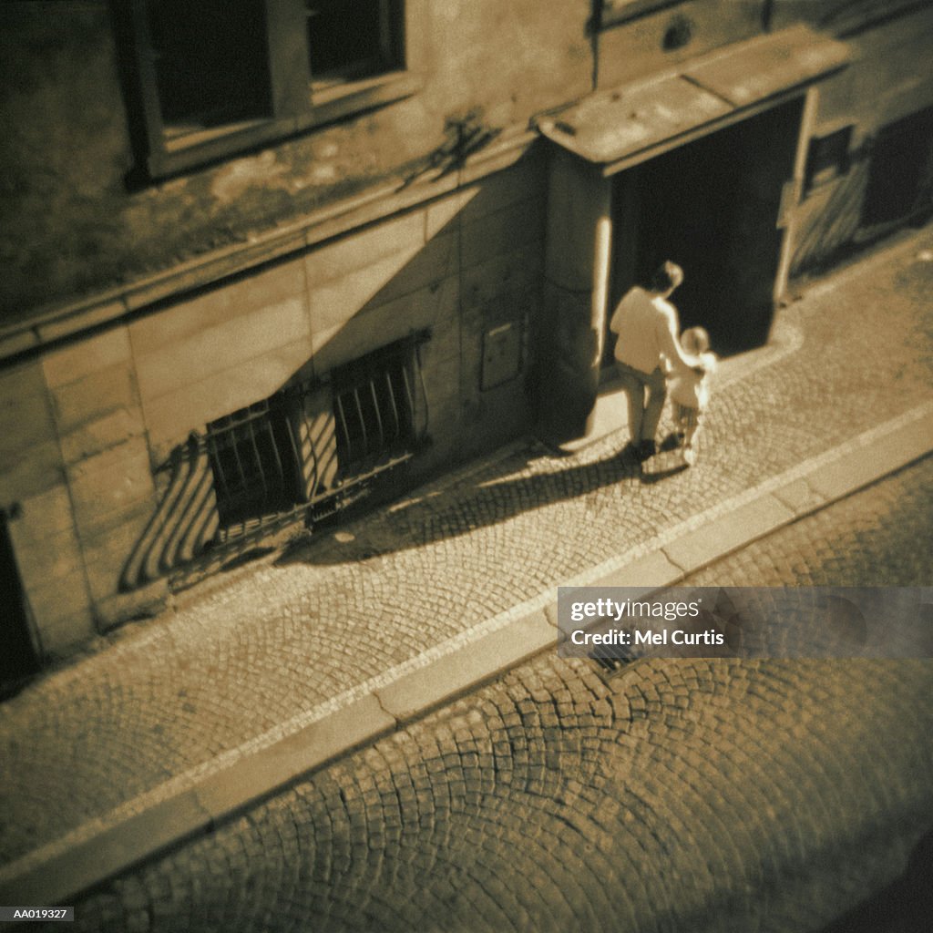 Cobblestone Street in Prague