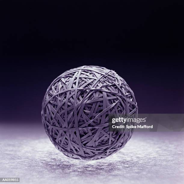 rubber band ball - elastic band ball ストックフォトと画像