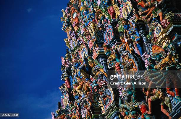 sri meenakshi temple, madurai, india - sri meenakshi hindu temple stock pictures, royalty-free photos & images