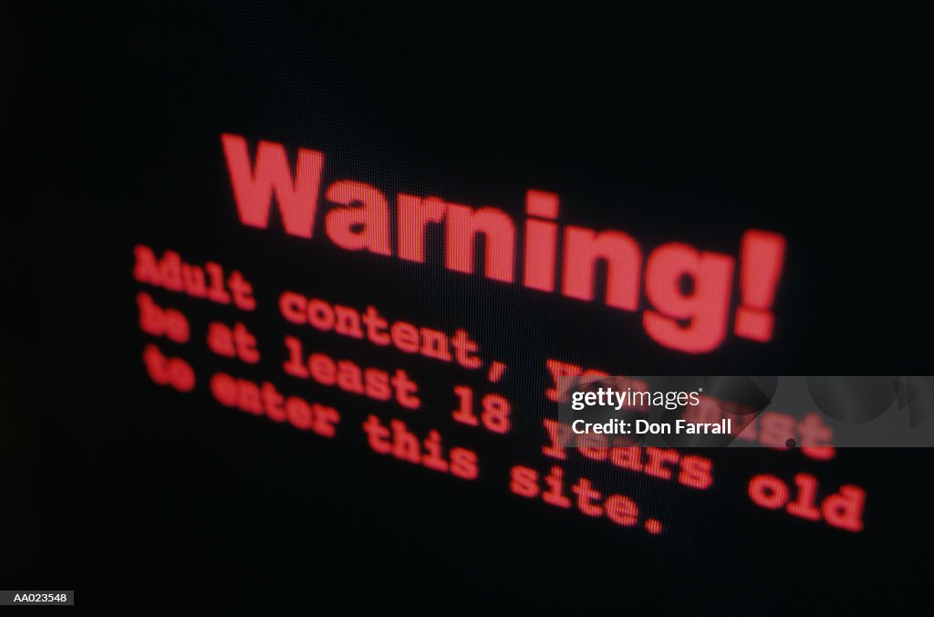Warning Message Screen Warning Message On A Computer Screen High-Res Stock Photo - Getty Images