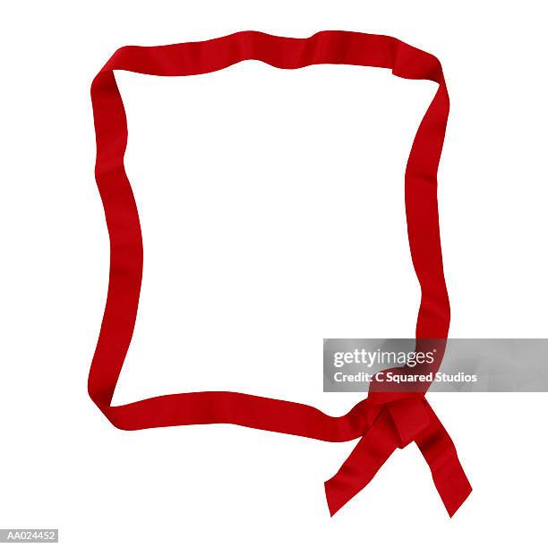 Square Red Ribbon Red Ribbon Border Clipart