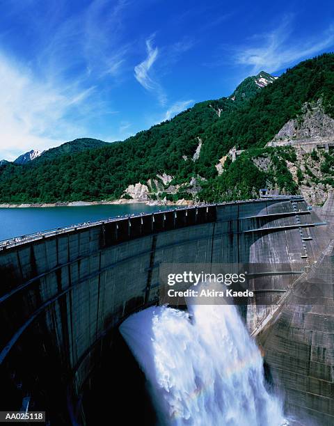 japan, honshu, toyama prefecture, kuroyon dam - toyama prefecture stock-fotos und bilder