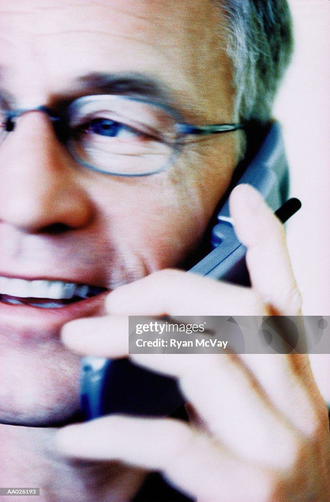 Man on a Cellular Phone