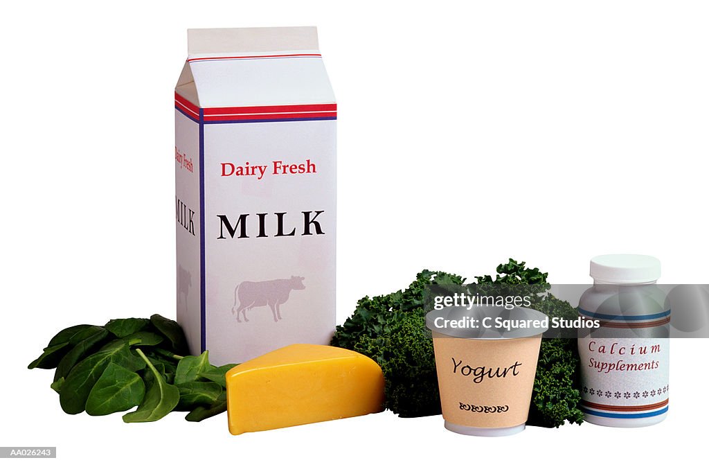 Dairy Products and Greens Rich in Calcium