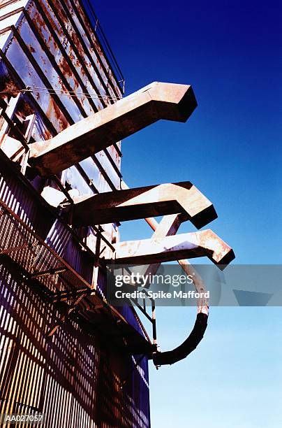 granary and chutes - petaluma stock-fotos und bilder
