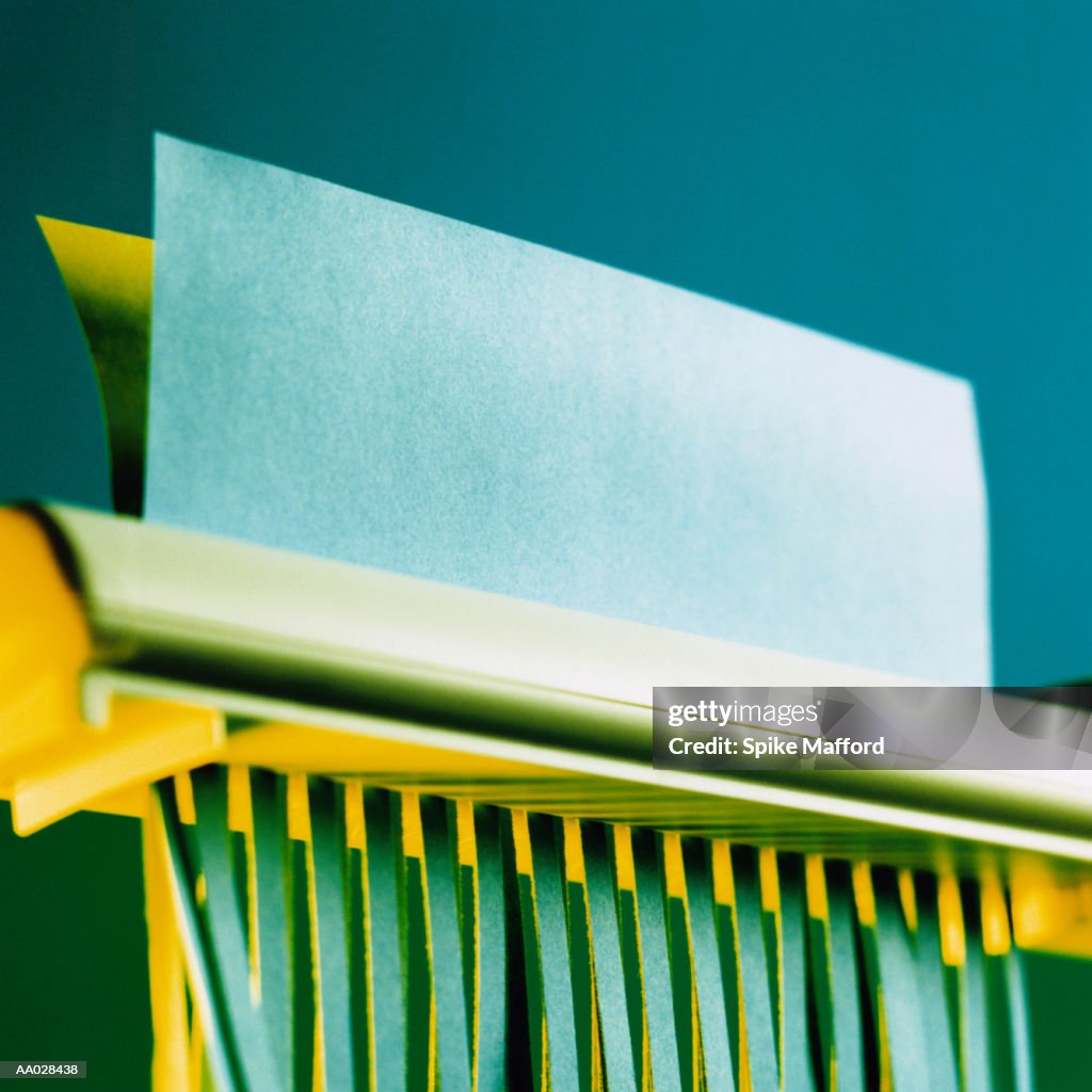 Paper Shredder Shredding Paper