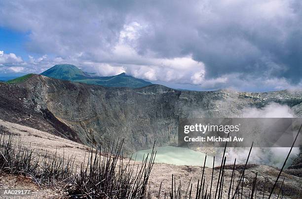 volcano crater - manado stock pictures, royalty-free photos & images