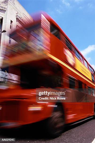 double-decker bus, london, england - decker stock pictures, royalty-free photos & images