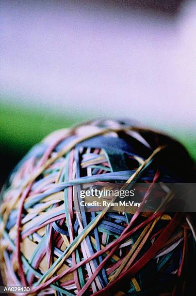 rubber band ball - elastic band ball ストックフォトと画像