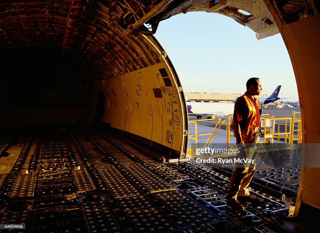 Inside Cargo Airplane