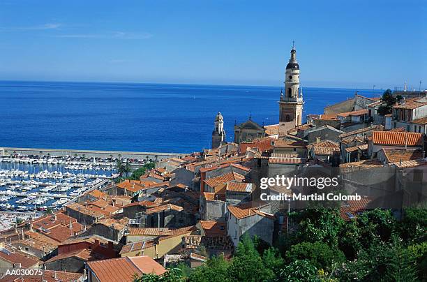 menton, french riviera, france - french riviera fotografías e imágenes de stock