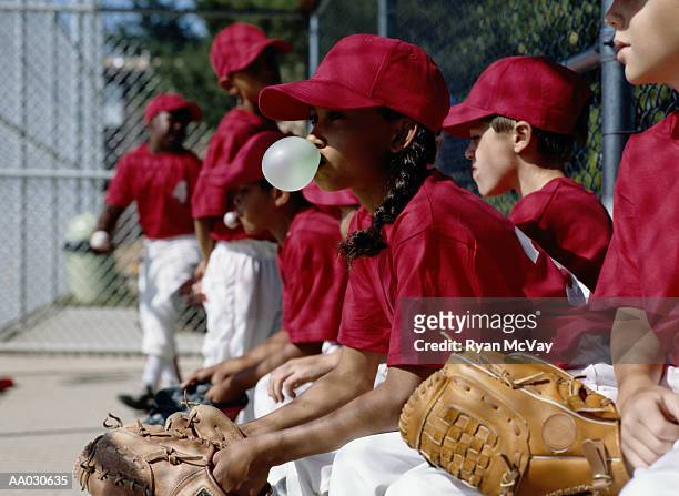 little league team - ungdomsliga för baseboll och softboll bildbanksfoton och bilder
