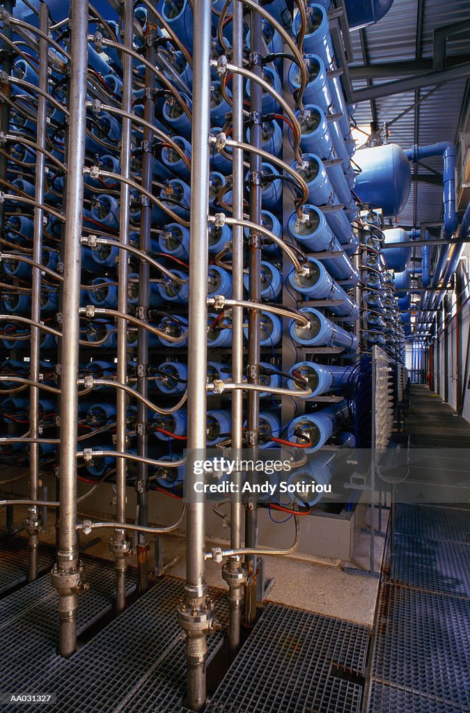 Reverse Osmosis Cells in a Desalination Plant
