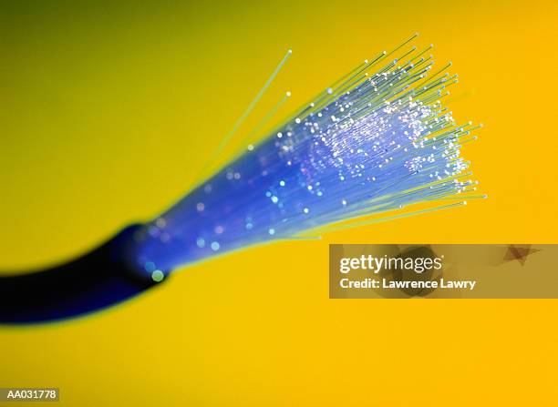 fibre optic cable - fascio foto e immagini stock