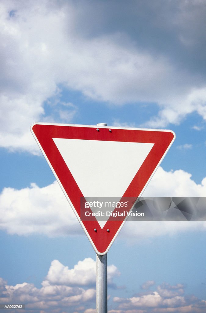 Blank Yield Sign