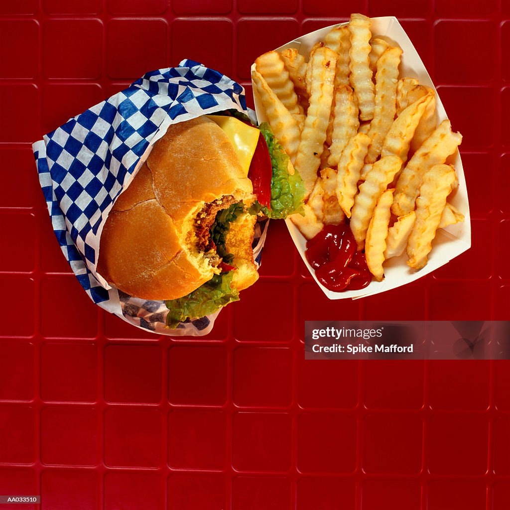 Hamburger and French Fries