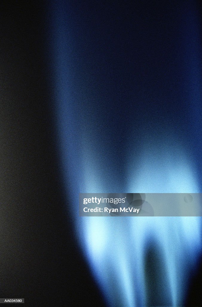 Blue Flame From Butane Torch