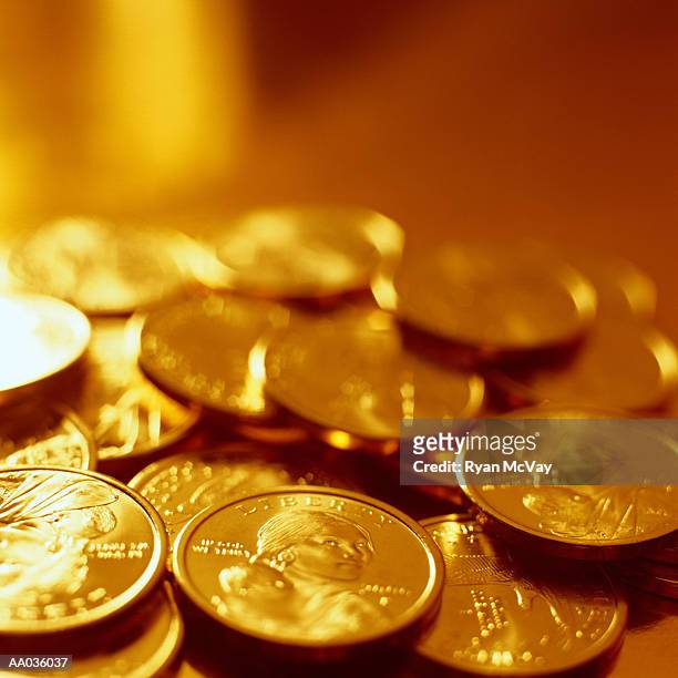 us dollar coins - sacagawea 個照片及圖片檔