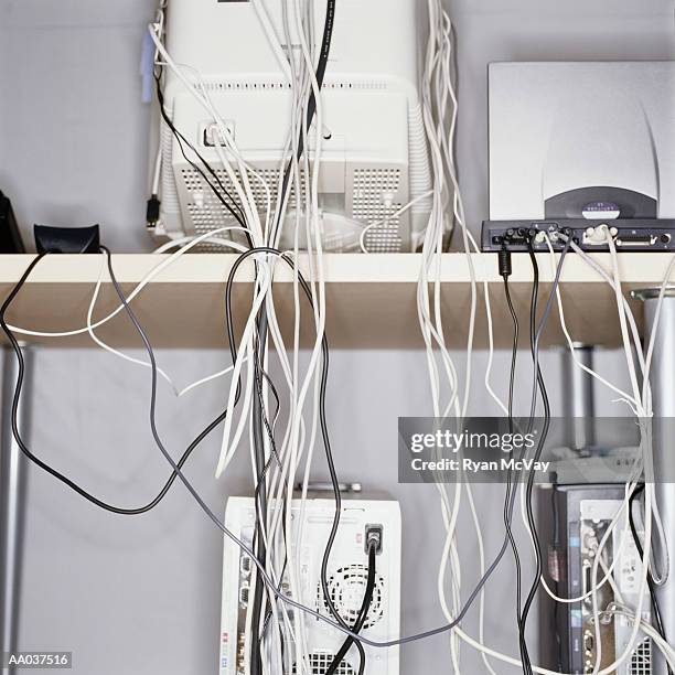 Misconnected Computer Cables 187 Back Of A Computer Wires Stock Photos, High-Res Pictures, and ...