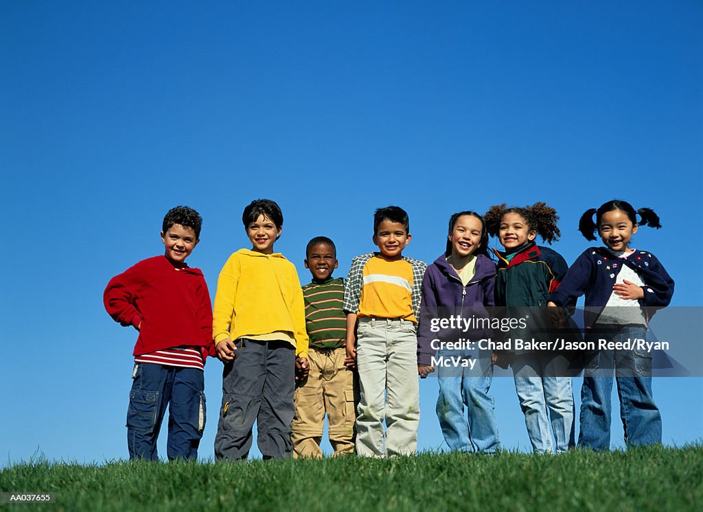 Group of Children Holding Hands