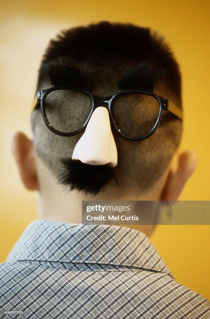 Grocho Mask Boy Wearing A Groucho Marx Mask High-Res Stock Photo - Getty Images