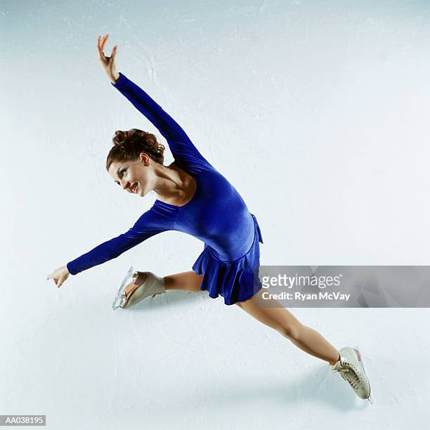 figure skater - figure skating rink stock pictures, royalty-free photos & images