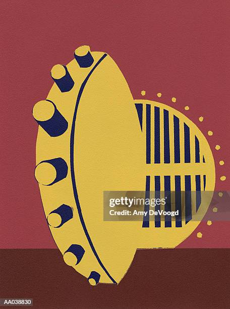 bank vault - security vault stock illustrations
