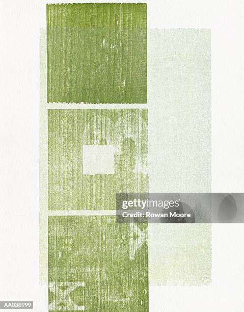 squares on rectangular pattern - 3 overlapping shapes stock illustrations