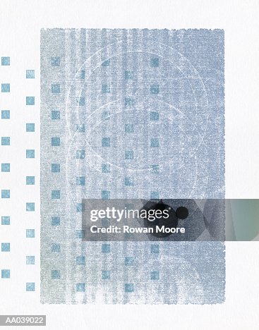 Abstract Background, Spotted Pattern Against Rectangle Abstract Background, Spotted Pattern Against Rectangle