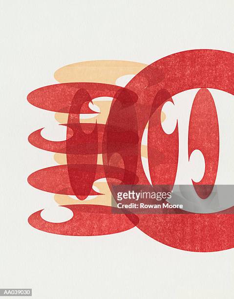 abstract background, overlapping elliptical shapes and circle - moore stock illustrations