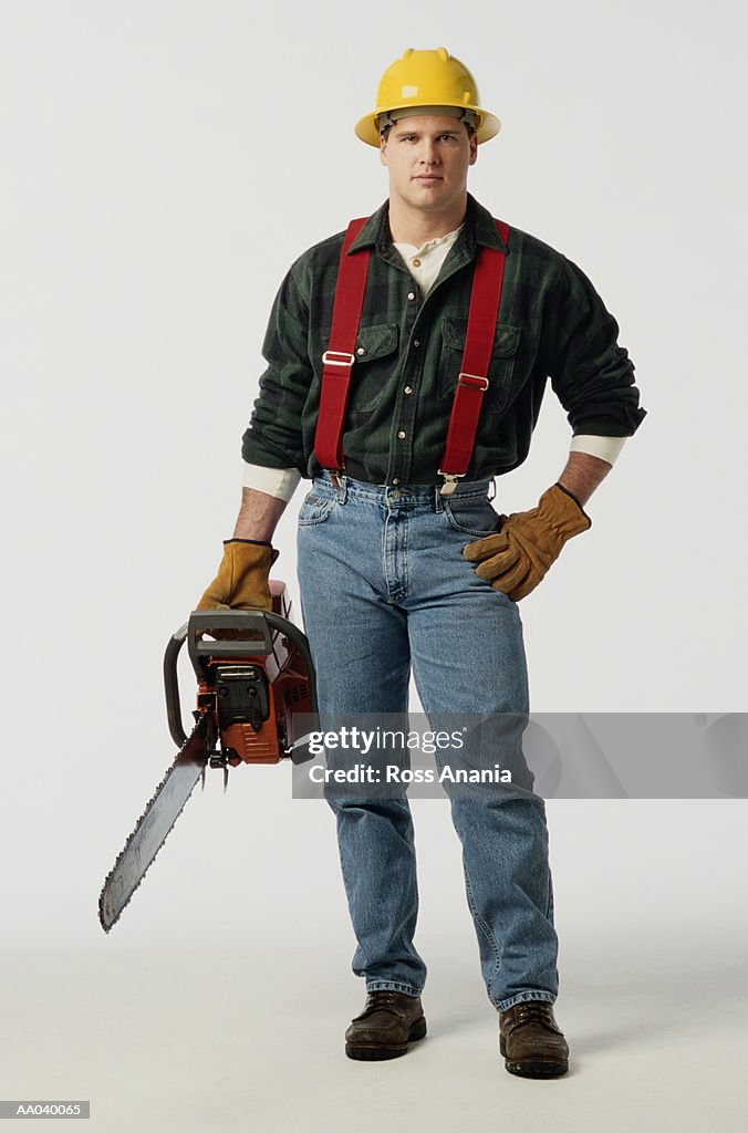 Lumberjack with Chainsaw