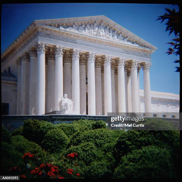 usa, washington dc, us supreme court exterior - supreme court stockfoto's en -beelden