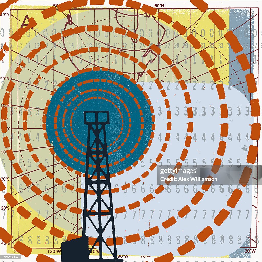 Toer Transmitting Signal Radio Tower Transmitting Signals High-Res Vector Graphic - Getty Images