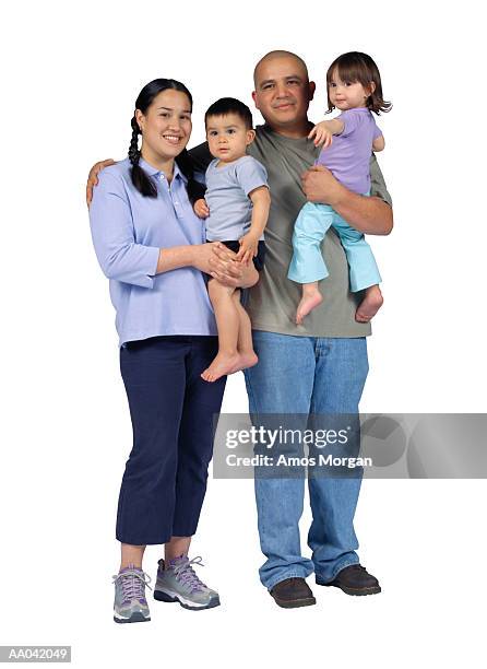 young family - family white background stock pictures, royalty-free photos & images