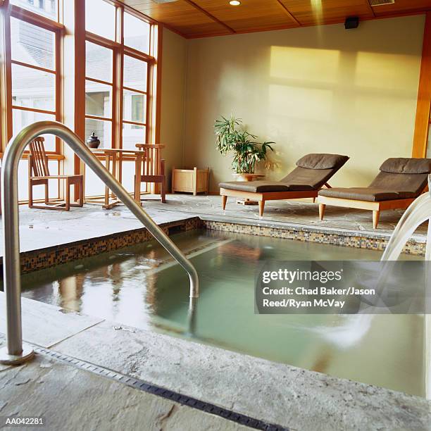 private soaking pool at health spa - balneotherapy stock pictures, royalty-free photos & images
