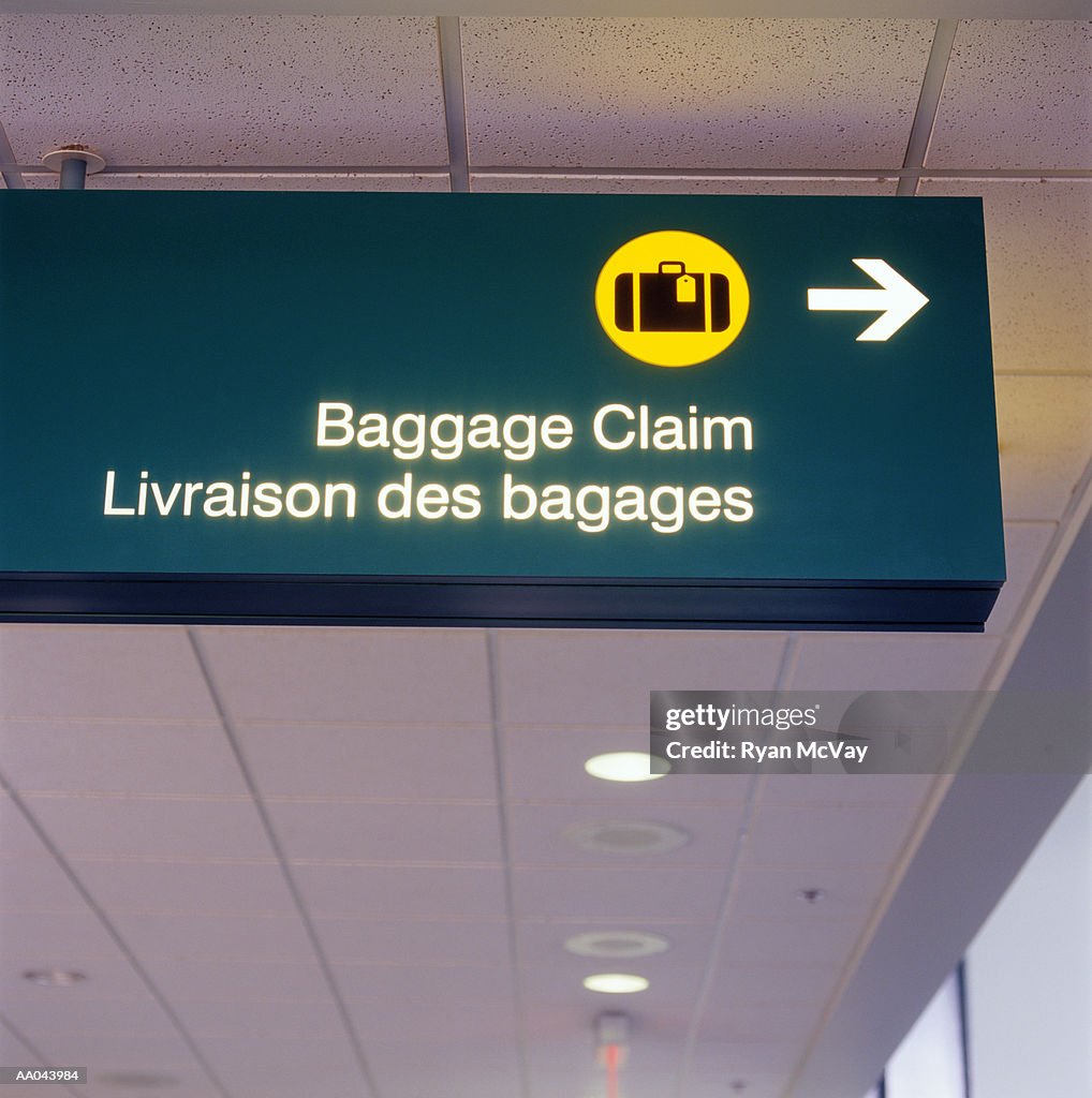 Baggage Ramp Sign Baggage Claim Sign