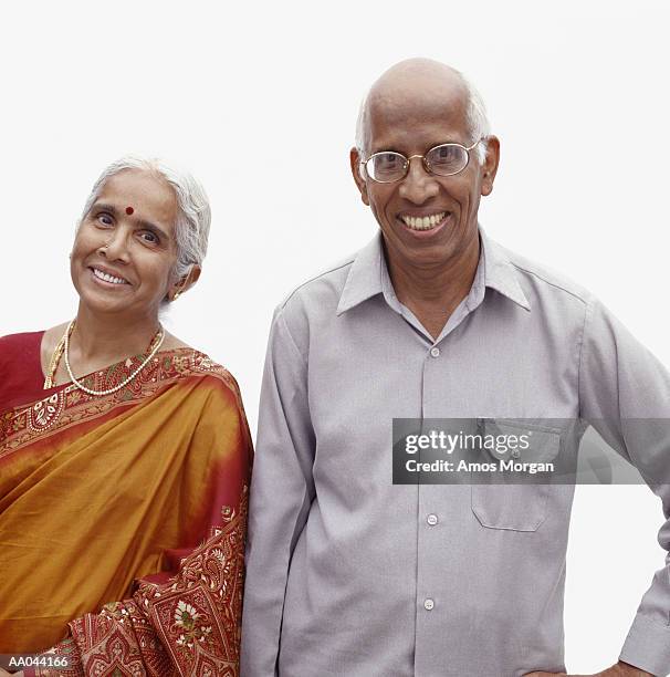 mature couple, portrait - bindi fotografías e imágenes de stock