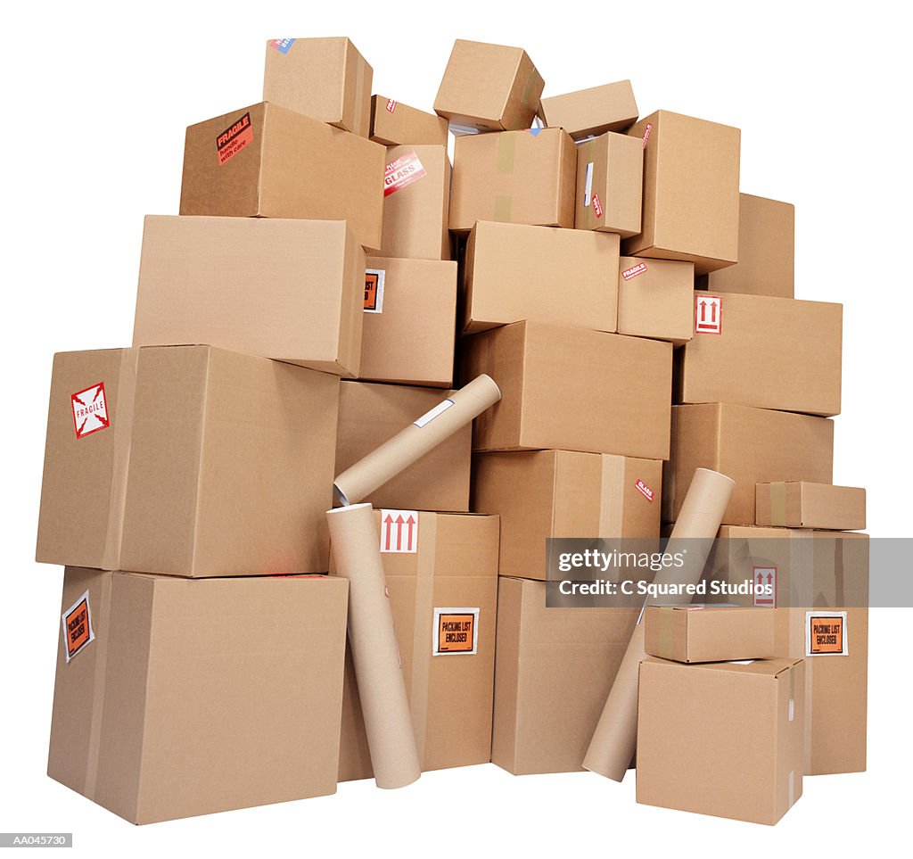 A Large Stack of Parcels